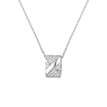 [Elara jewelsry ]LIENS EVIDENCE DIAMOND PAVED NECKLACE