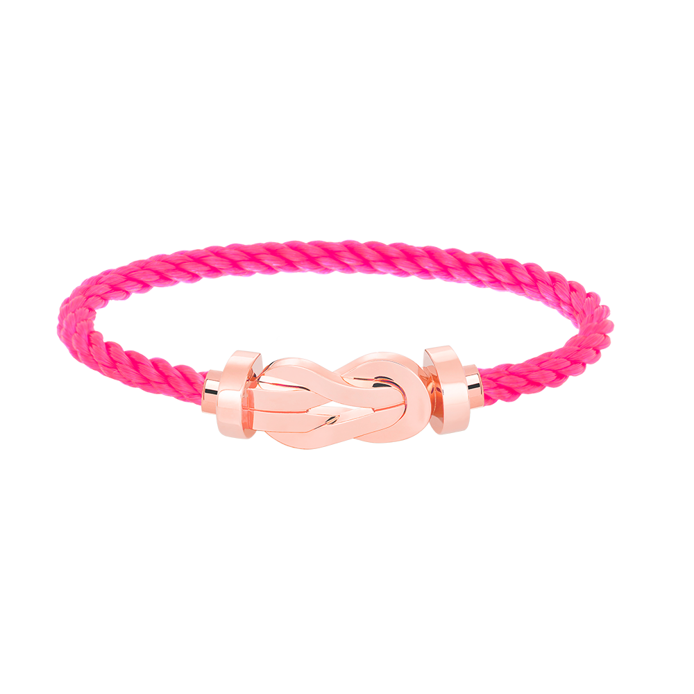 [Elara jewelsry ]CHANCE LARGE 8 FIGURE BUCKLE NO DIAMOND BRACELET ROSE GOLD