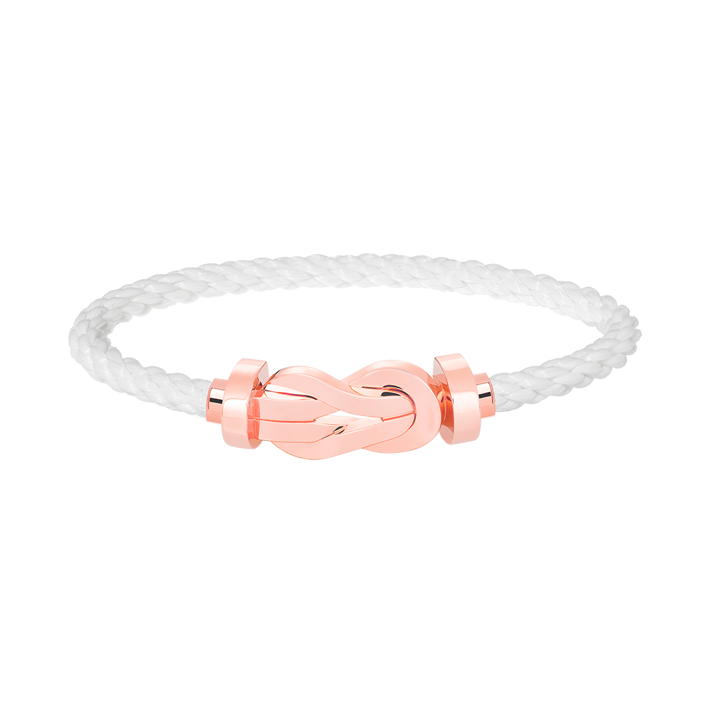 [Elara jewelsry ]CHANCE LARGE 8 FIGURE BUCKLE NO DIAMOND BRACELET ROSE GOLD