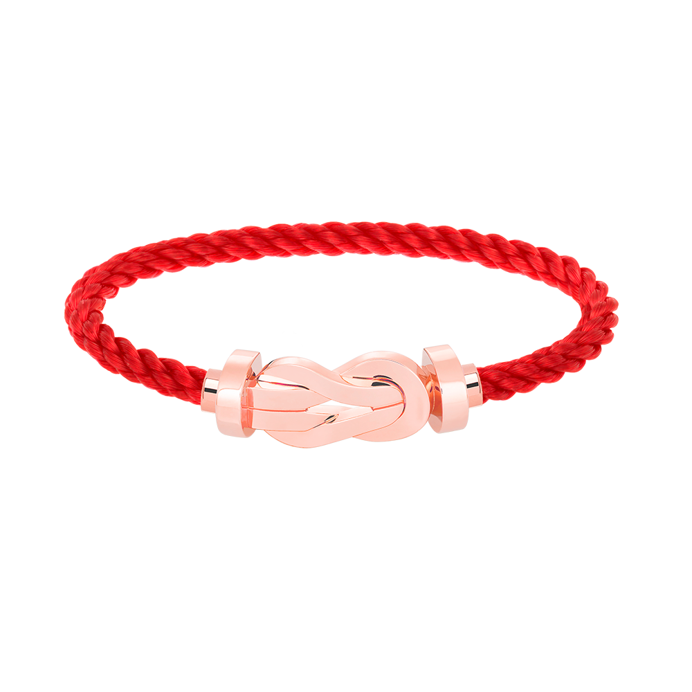 [Elara jewelsry ]CHANCE LARGE 8 FIGURE BUCKLE NO DIAMOND BRACELET ROSE GOLD