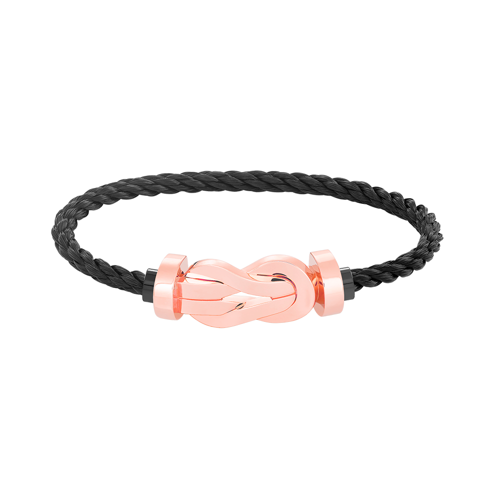 [Elara jewelsry ]CHANCE LARGE 8 FIGURE BUCKLE NO DIAMOND BRACELET ROSE GOLD