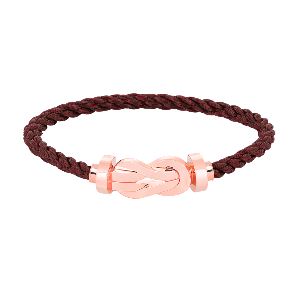 [Elara jewelsry ]CHANCE LARGE 8 FIGURE BUCKLE NO DIAMOND BRACELET ROSE GOLD