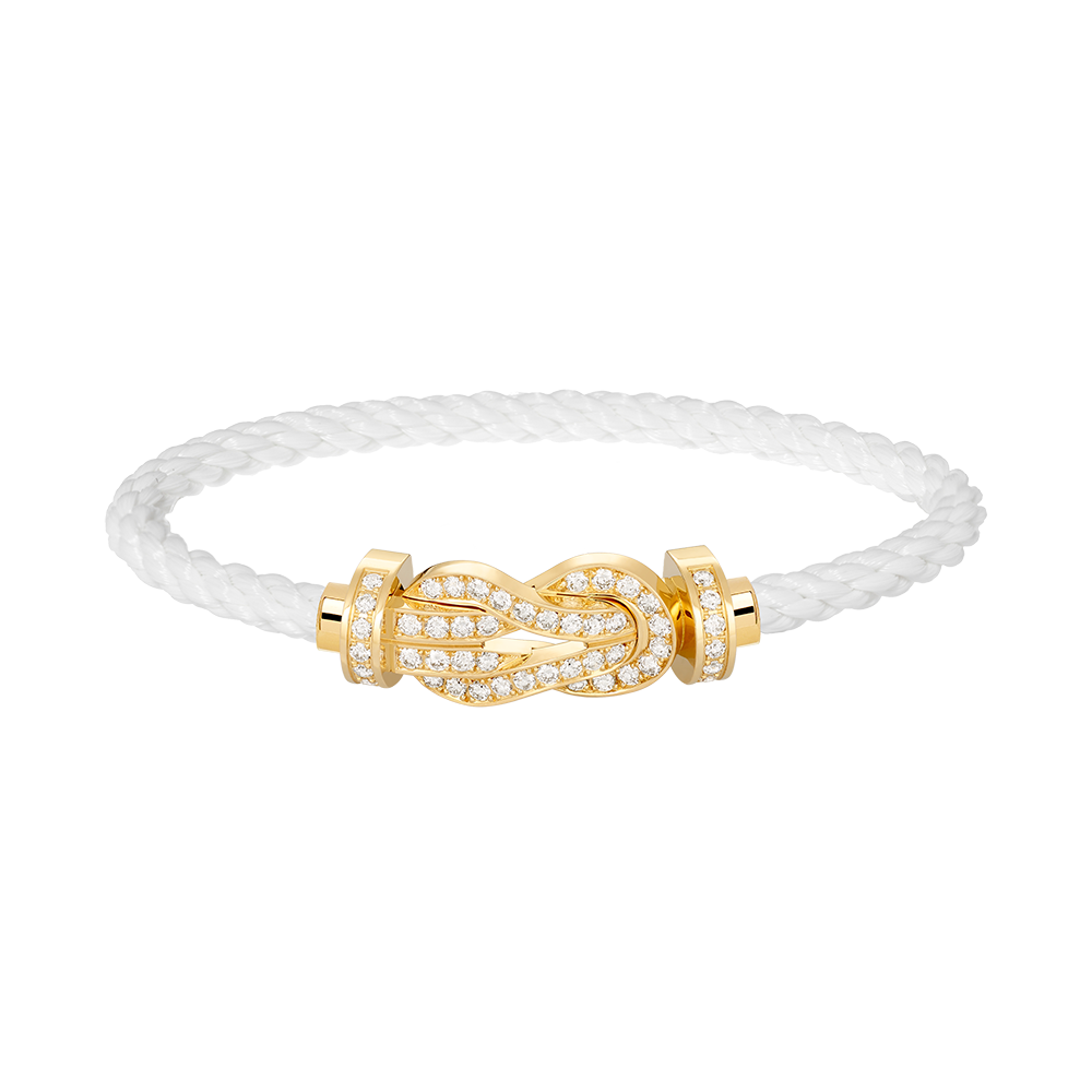 [Elara jewelsry ]CHANCE LARGE 8 FIGURE BUCKLE FULLDIAMOND BRACELET GOLD