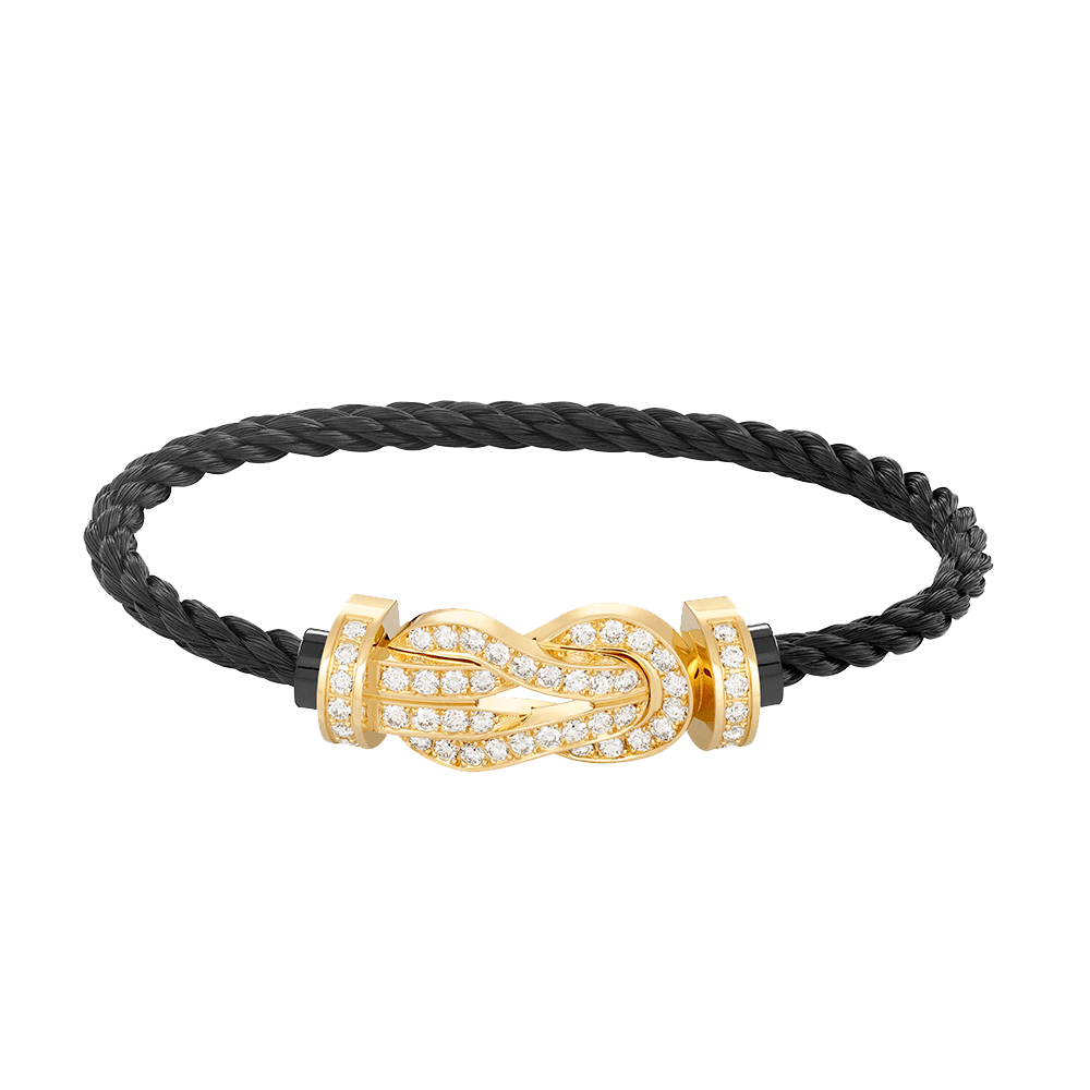 [Elara jewelsry ]CHANCE LARGE 8 FIGURE BUCKLE FULLDIAMOND BRACELET GOLD