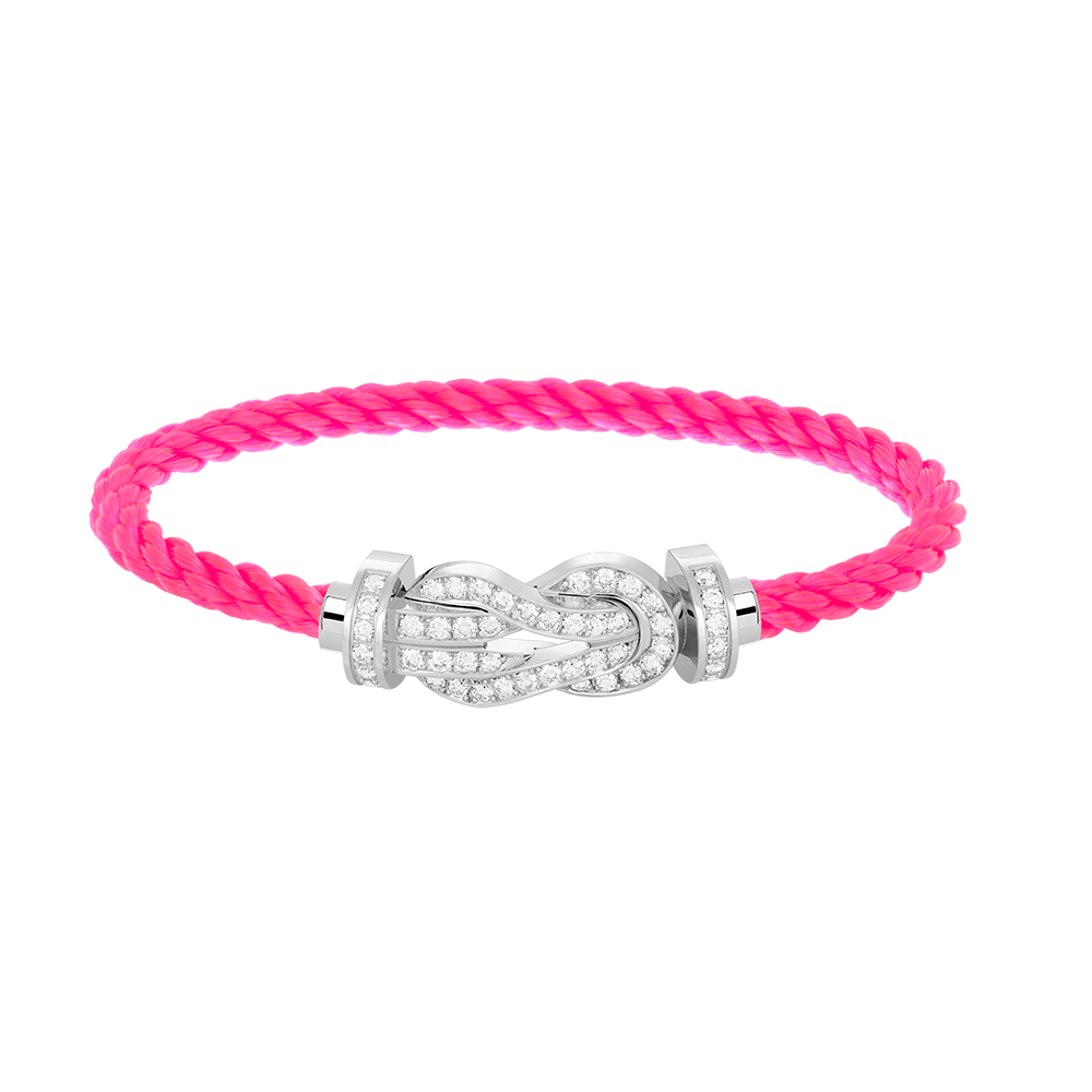 [Elara jewelsry ]CHANCE LARGE 8 FIGURE BUCKLE FULL DIAMOND BRACELET SILVER