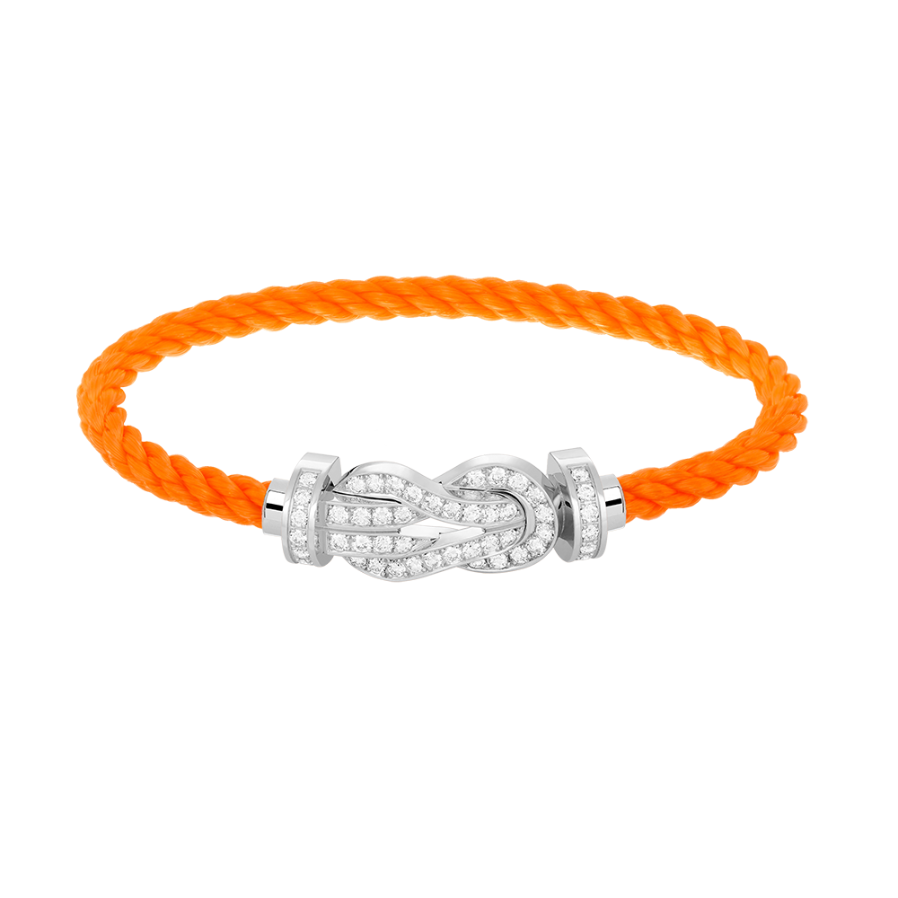 [Elara jewelsry ]CHANCE LARGE 8 FIGURE BUCKLE FULL DIAMOND BRACELET SILVER