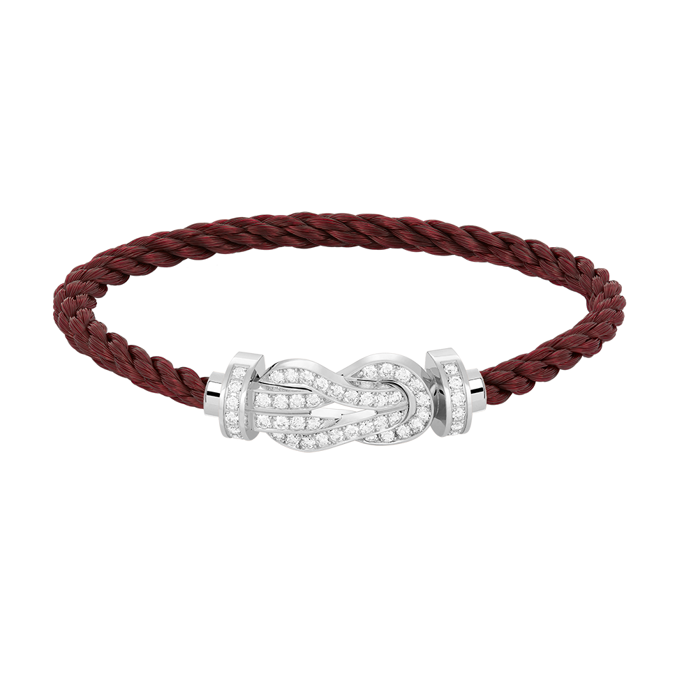[Elara jewelsry ]CHANCE LARGE 8 FIGURE BUCKLE FULL DIAMOND BRACELET SILVER