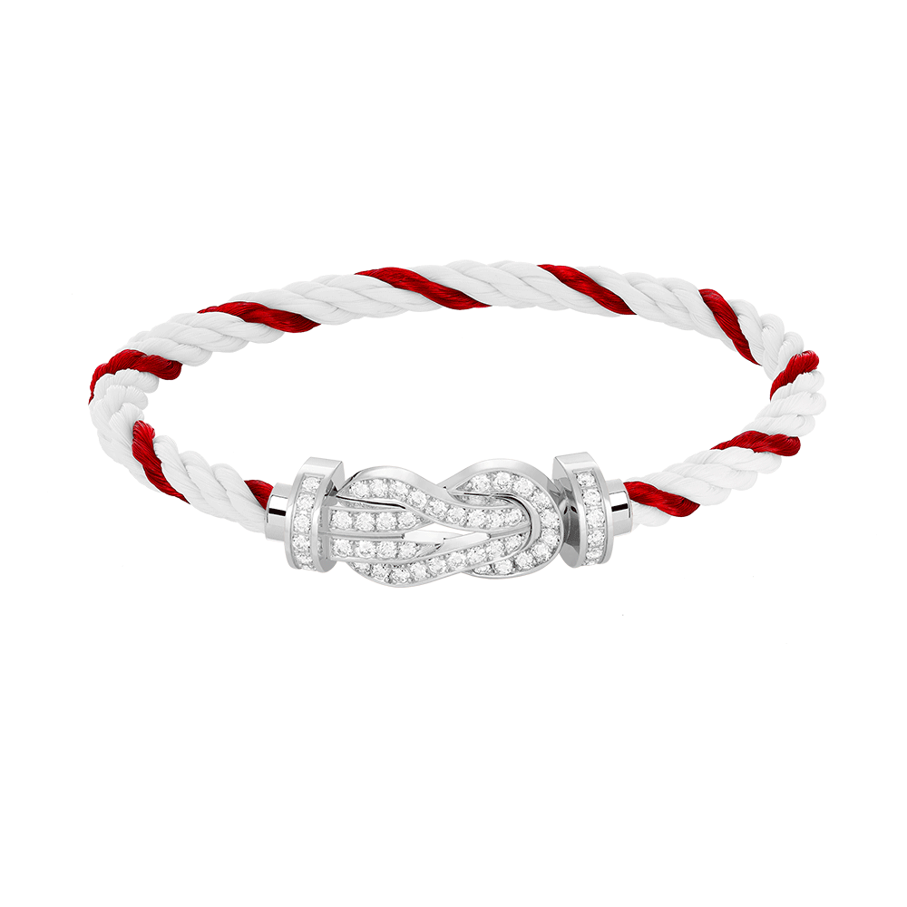 [Elara jewelsry ]CHANCE LARGE 8 FIGURE BUCKLE FULL DIAMOND BRACELET SILVER
