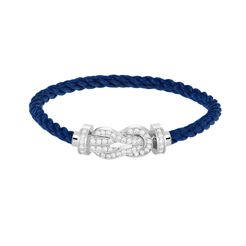 [Elara jewelsry ]CHANCE LARGE 8 FIGURE BUCKLE FULL DIAMOND BRACELET SILVER