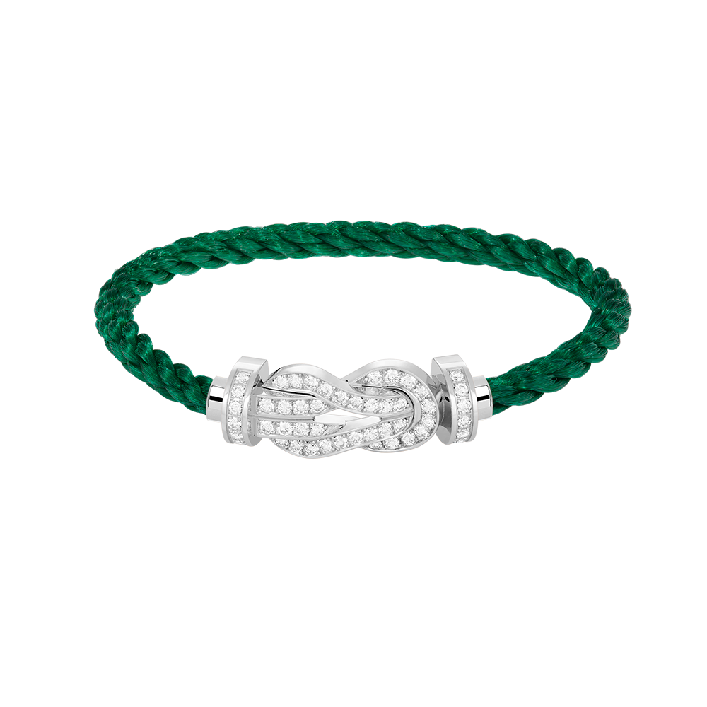 [Elara jewelsry ]CHANCE LARGE 8 FIGURE BUCKLE FULL DIAMOND BRACELET SILVER