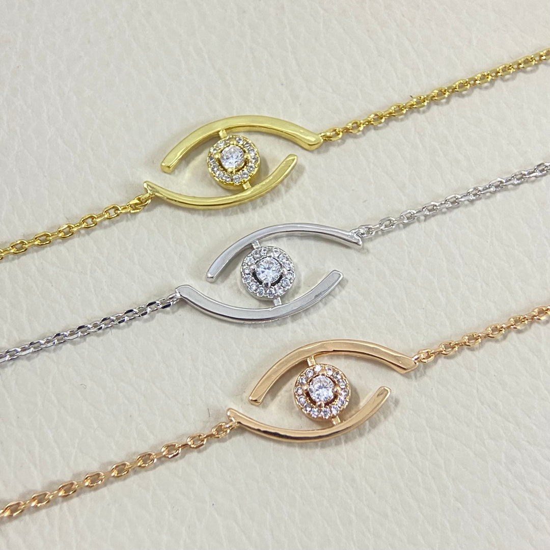 [Elara jewelsry]Lucky Eye Pave-Set Diamond Bracelet