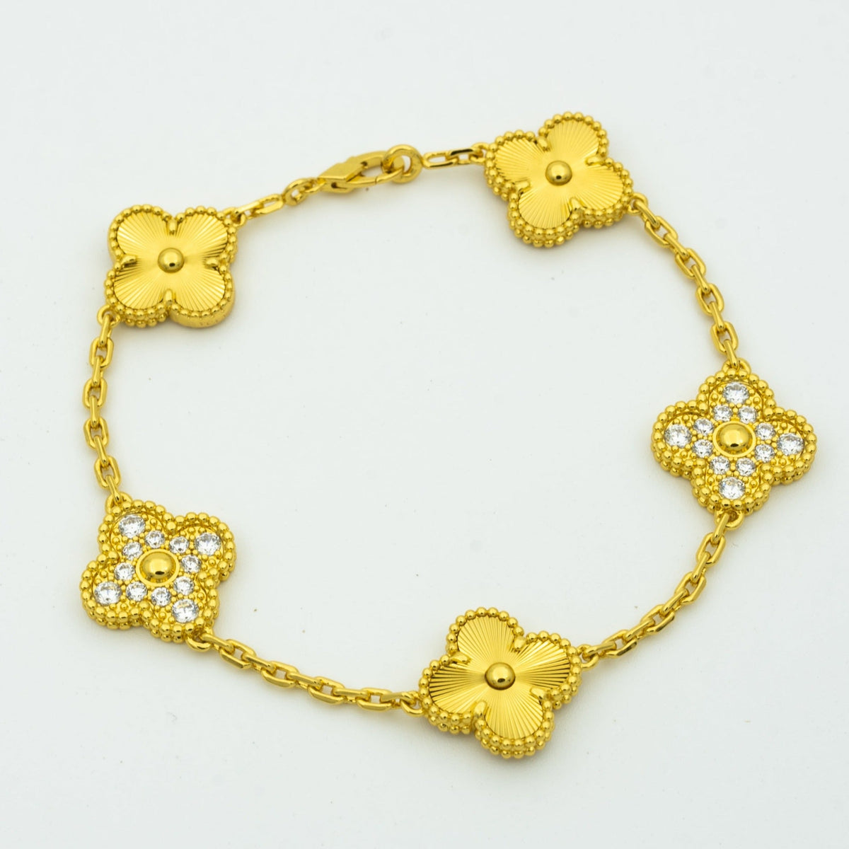 [Elara jewelsry ] CLOVER 5 MOTIF LASER BRACELET COLLECTION