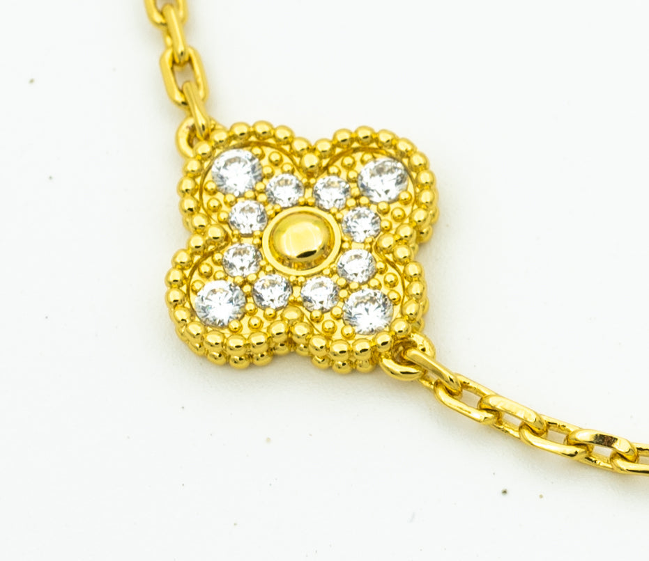 [Elara jewelsry ] CLOVER 5 MOTIF LASER BRACELET COLLECTION