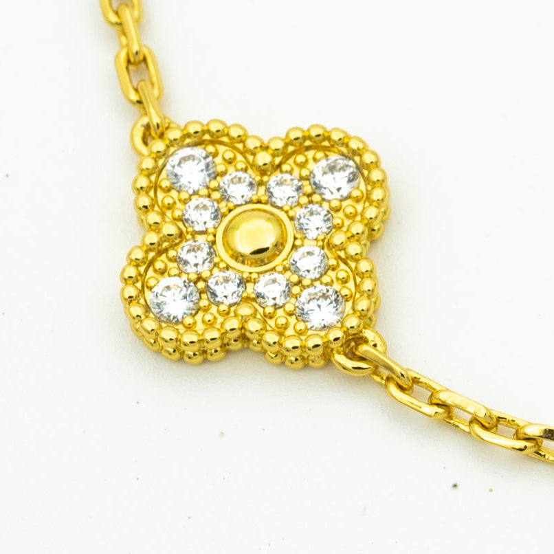 [Elara jewelsry ] CLOVER 5 MOTIF LASER BRACELET COLLECTION