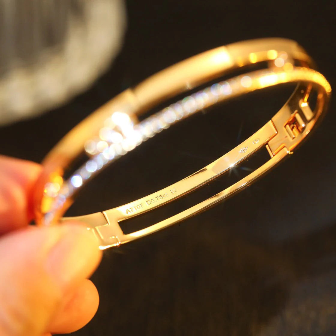 [Elara jewelsry]Move Romane Diamond Bangle Bracelet