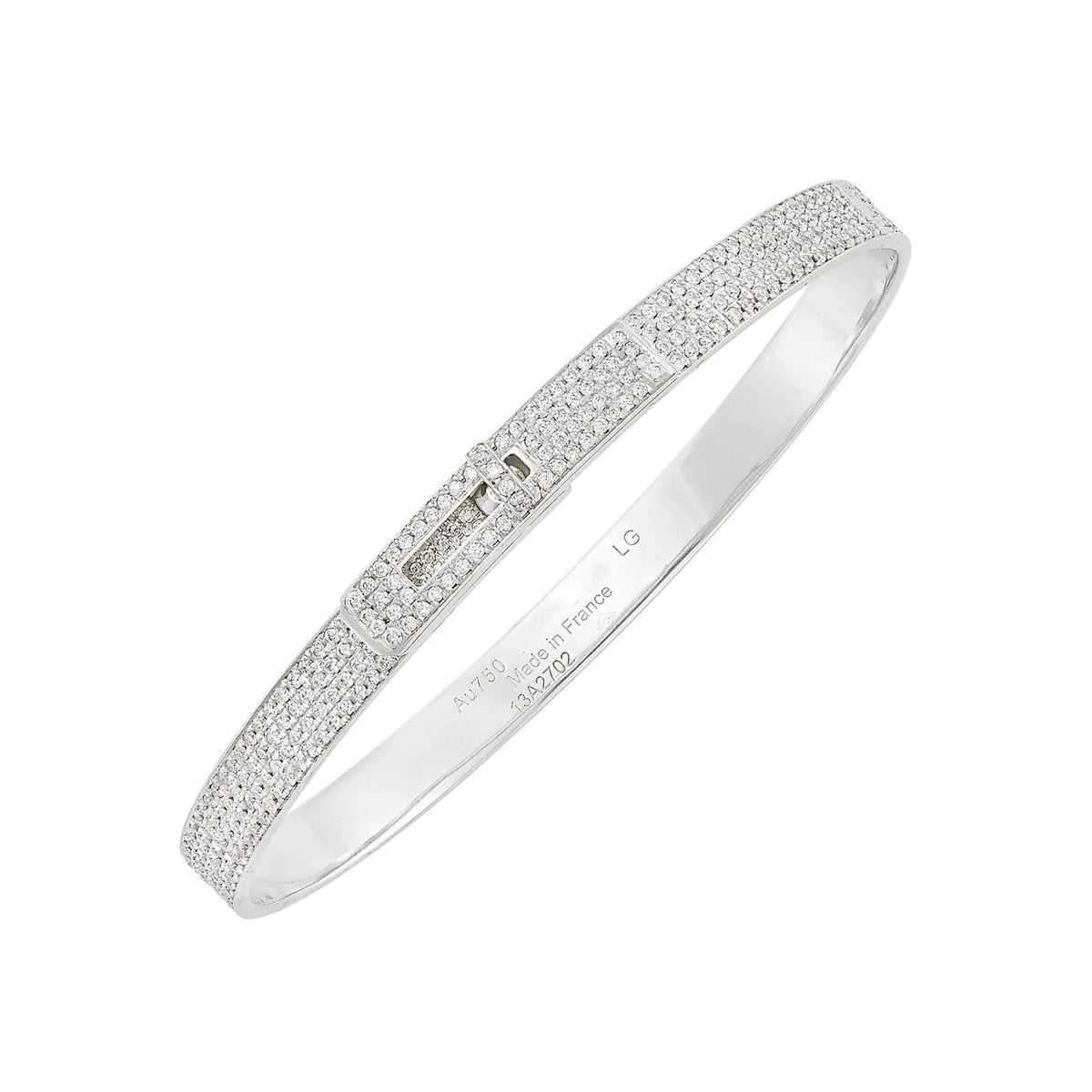 [Elara jewelsry ]HM KELLY BRACELET IN SILVER AND FULL PAVE DIAMOND