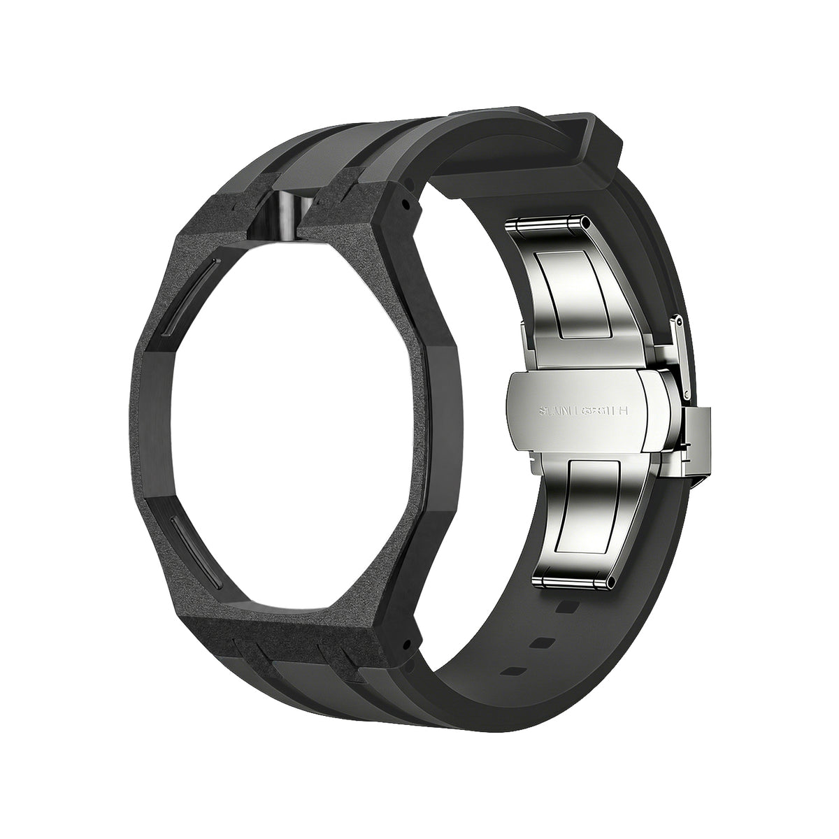 Exclusive Royal Oak Pop model, steel frosted gold case with a silicone strap