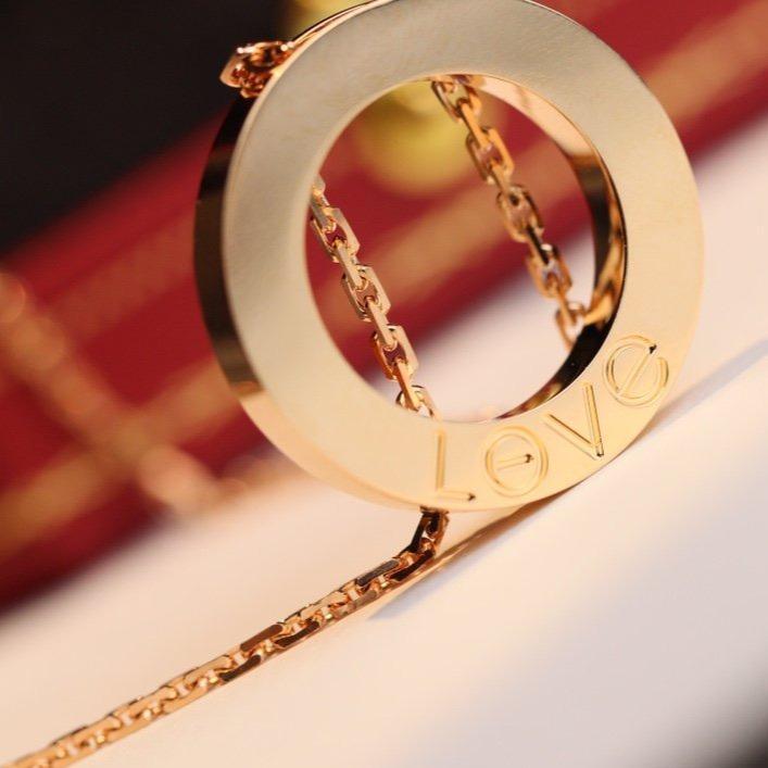 [Elara jewelsry ]LOVE NECKLACE ADJUSTABLE ROSE GOLD