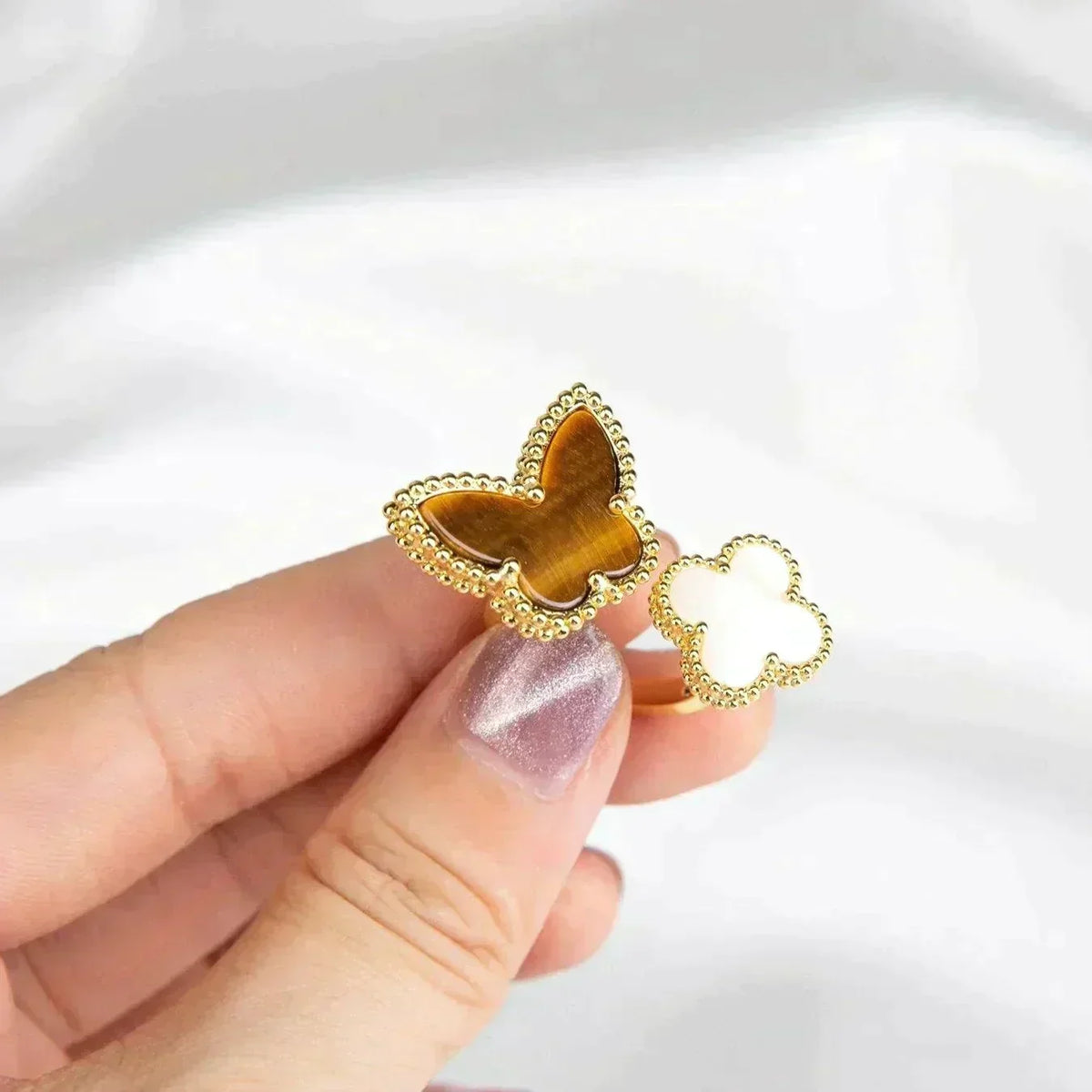 [Elara jewelsry ]LUCKY BETWEEN THE FINGER RING