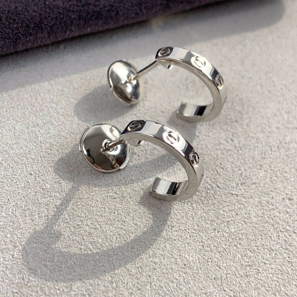 [Elara jewelsry ]LOVE EARRINGS 2.65MM SILVER