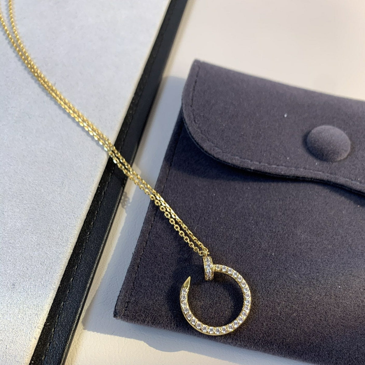 [Elara jewelsry ]JUSTE NECKLACE GOLD DIAMONDS