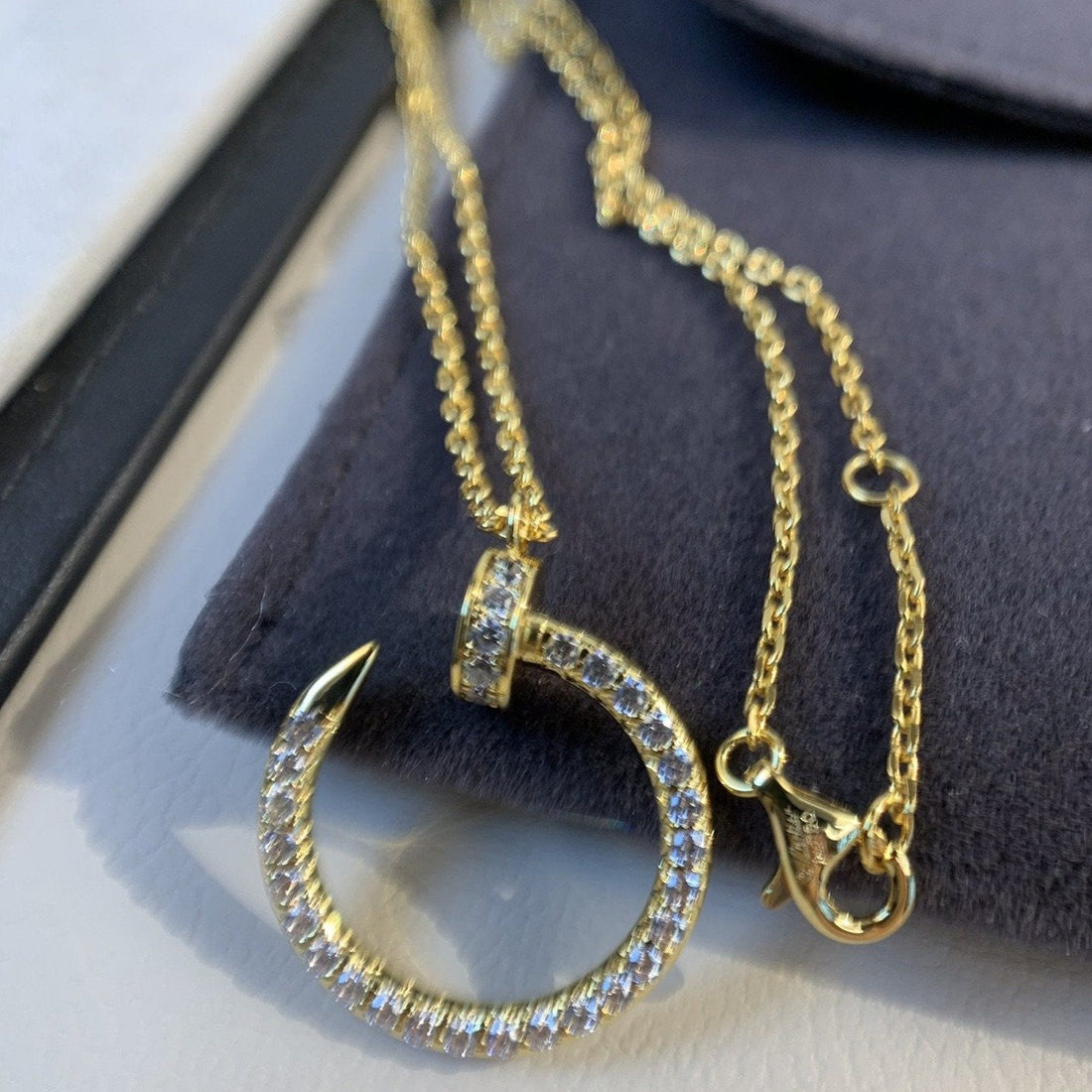 [Elara jewelsry ]JUSTE NECKLACE GOLD DIAMONDS
