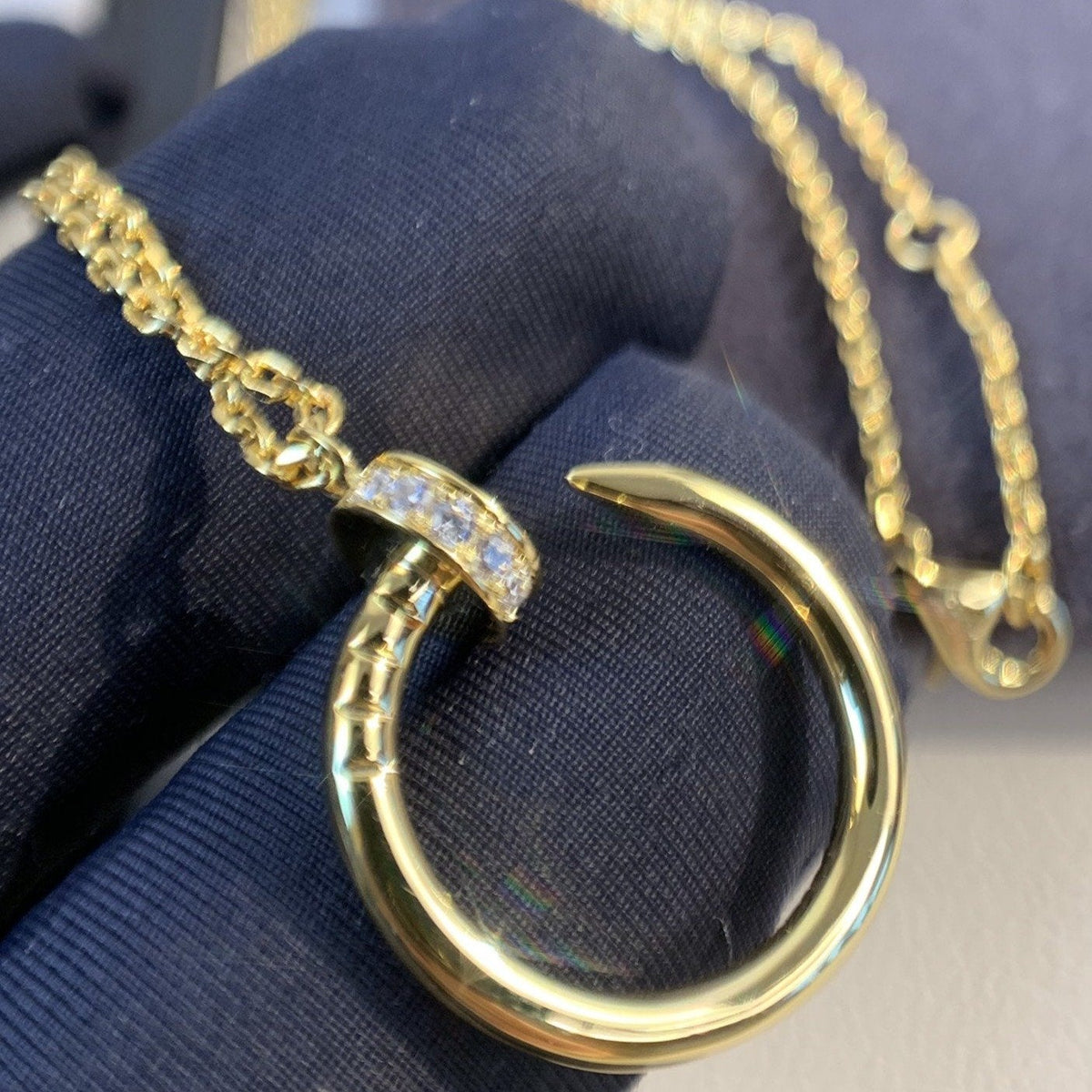 [Elara jewelsry ]JUSTE NECKLACE GOLD DIAMONDS