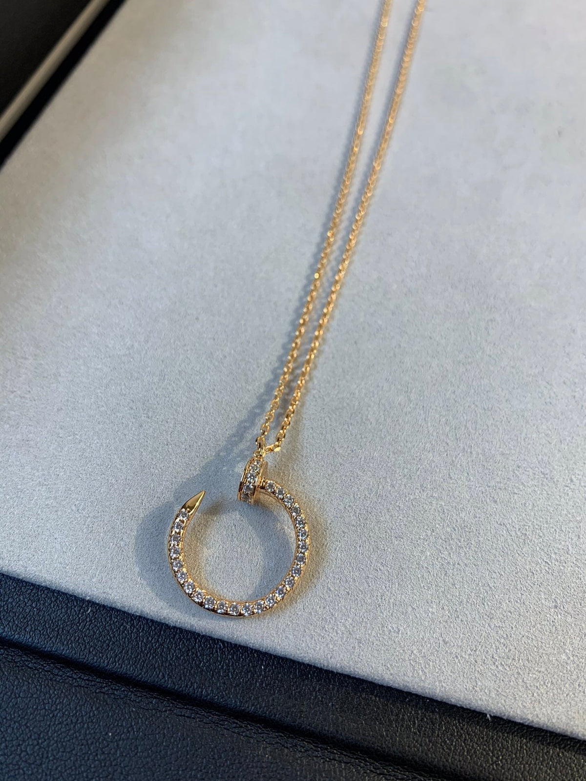 [Elara jewelsry ]JUSTE NECKLACE PINK GOLD DIAMONDS