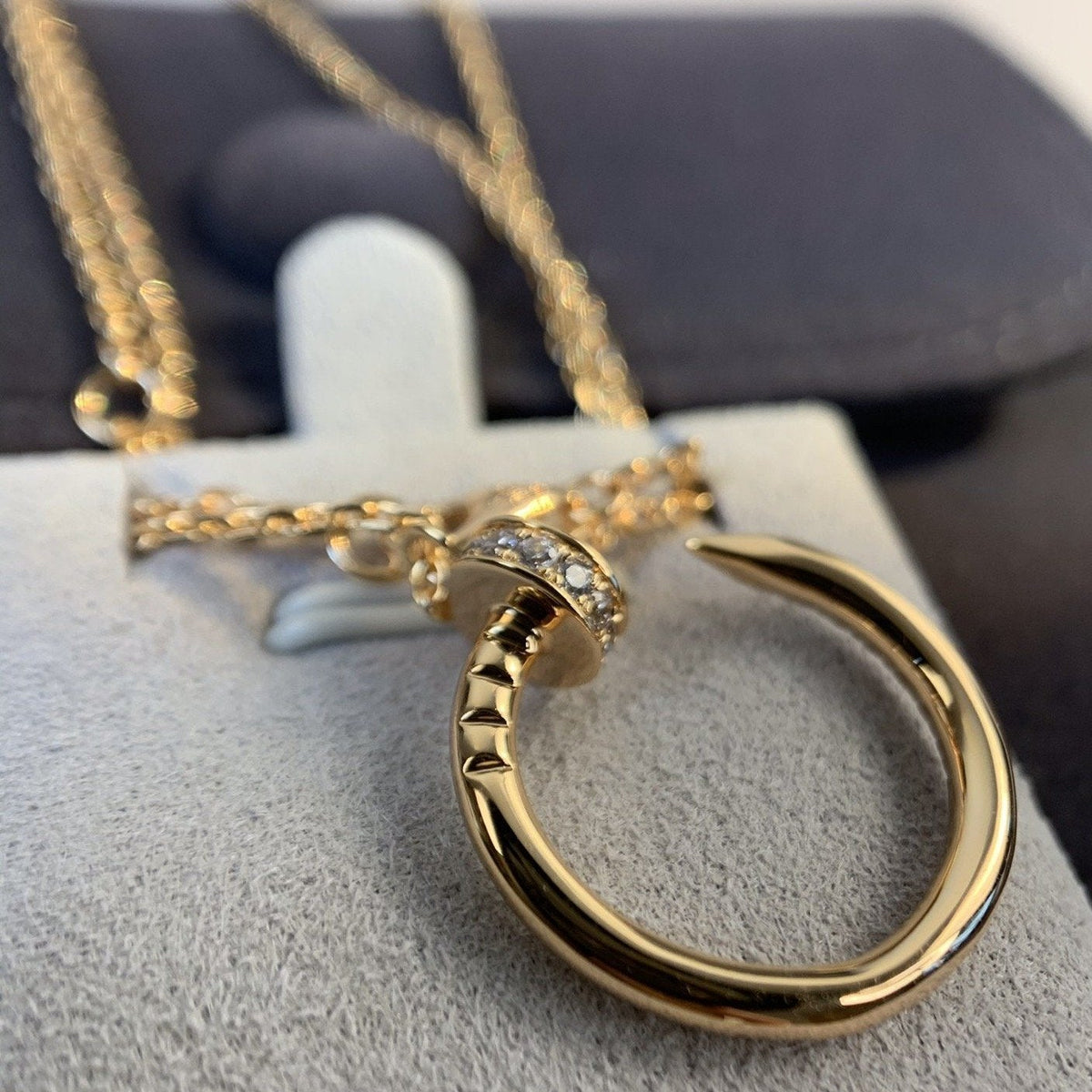 [Elara jewelsry ]JUSTE NECKLACE PINK GOLD DIAMONDS