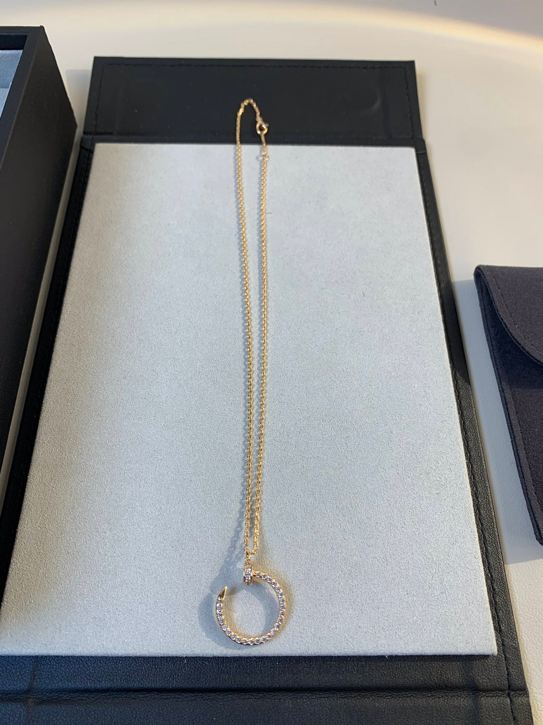 [Elara jewelsry ]JUSTE NECKLACE PINK GOLD DIAMONDS