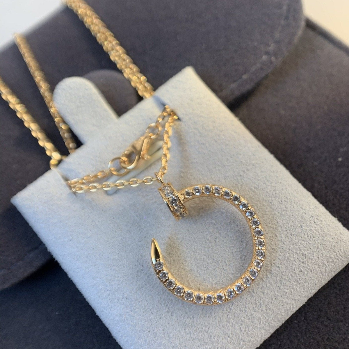 [Elara jewelsry ]JUSTE NECKLACE PINK GOLD DIAMONDS