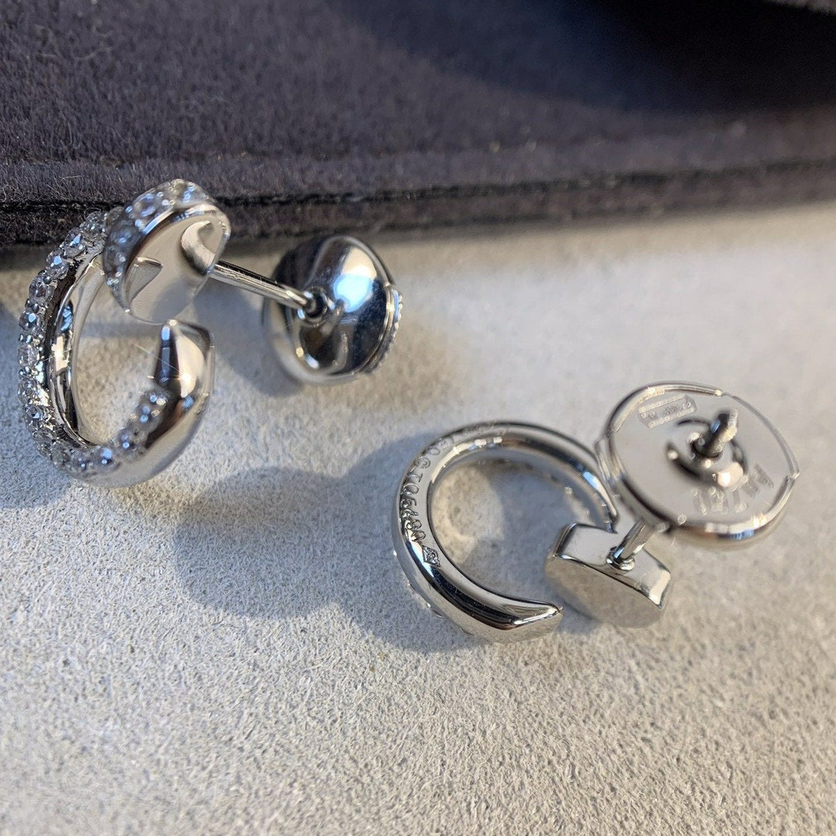 [Elara jewelsry ]JUSTE EARRINGS SILVER DIAMONDS