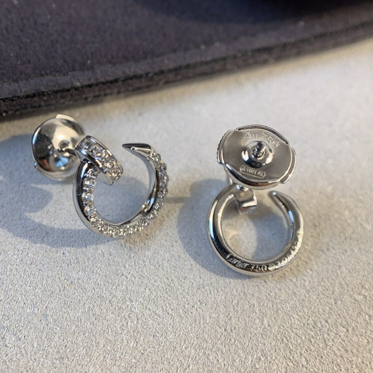 [Elara jewelsry ]JUSTE EARRINGS SILVER DIAMONDS