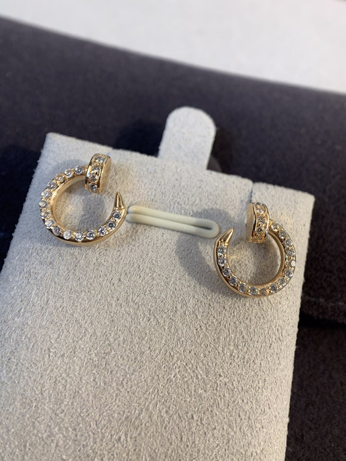 [Elara jewelsry ]JUSTE EARRINGS GOLD DIAMONDS