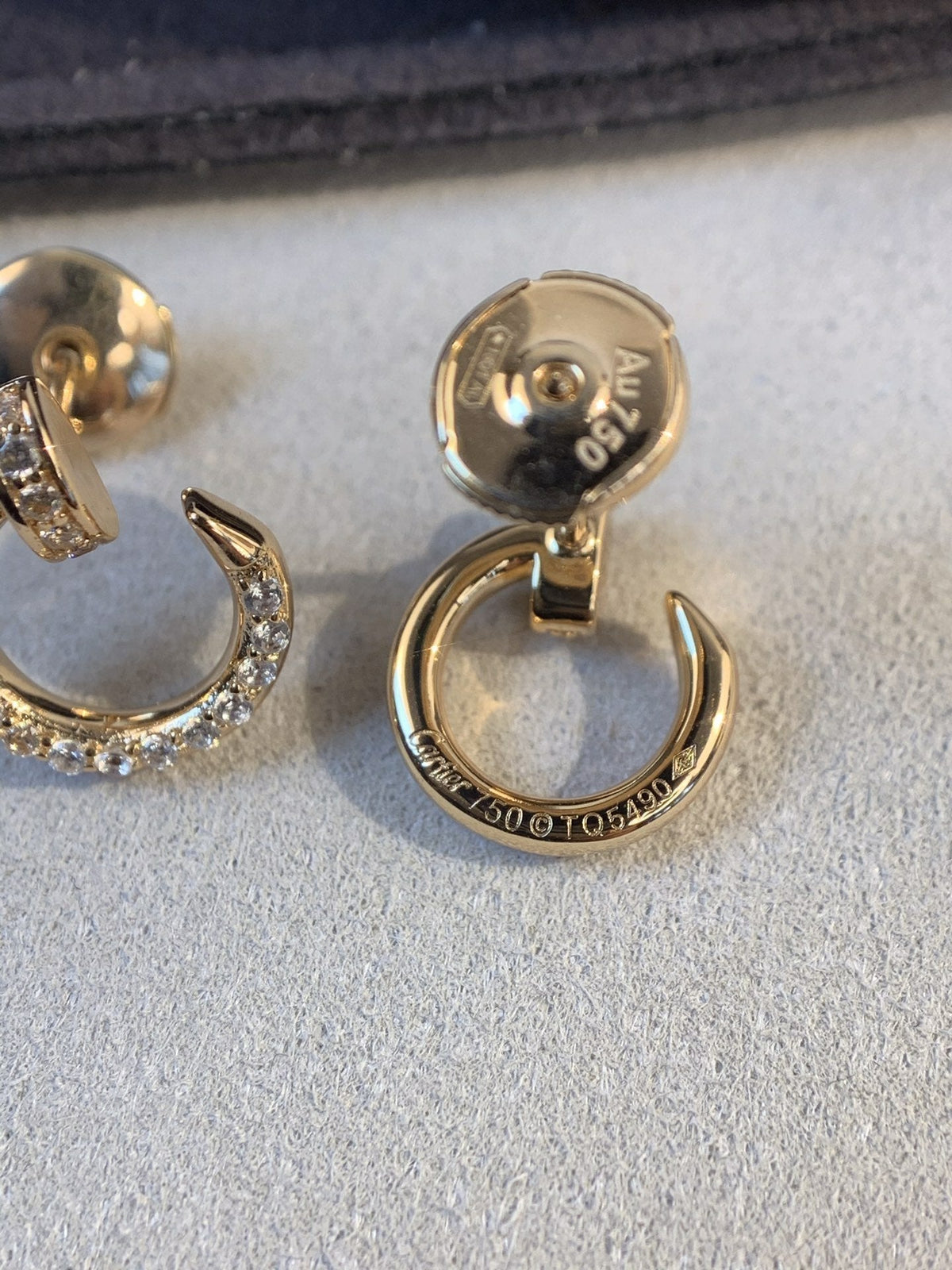 [Elara jewelsry ]JUSTE EARRINGS GOLD DIAMONDS
