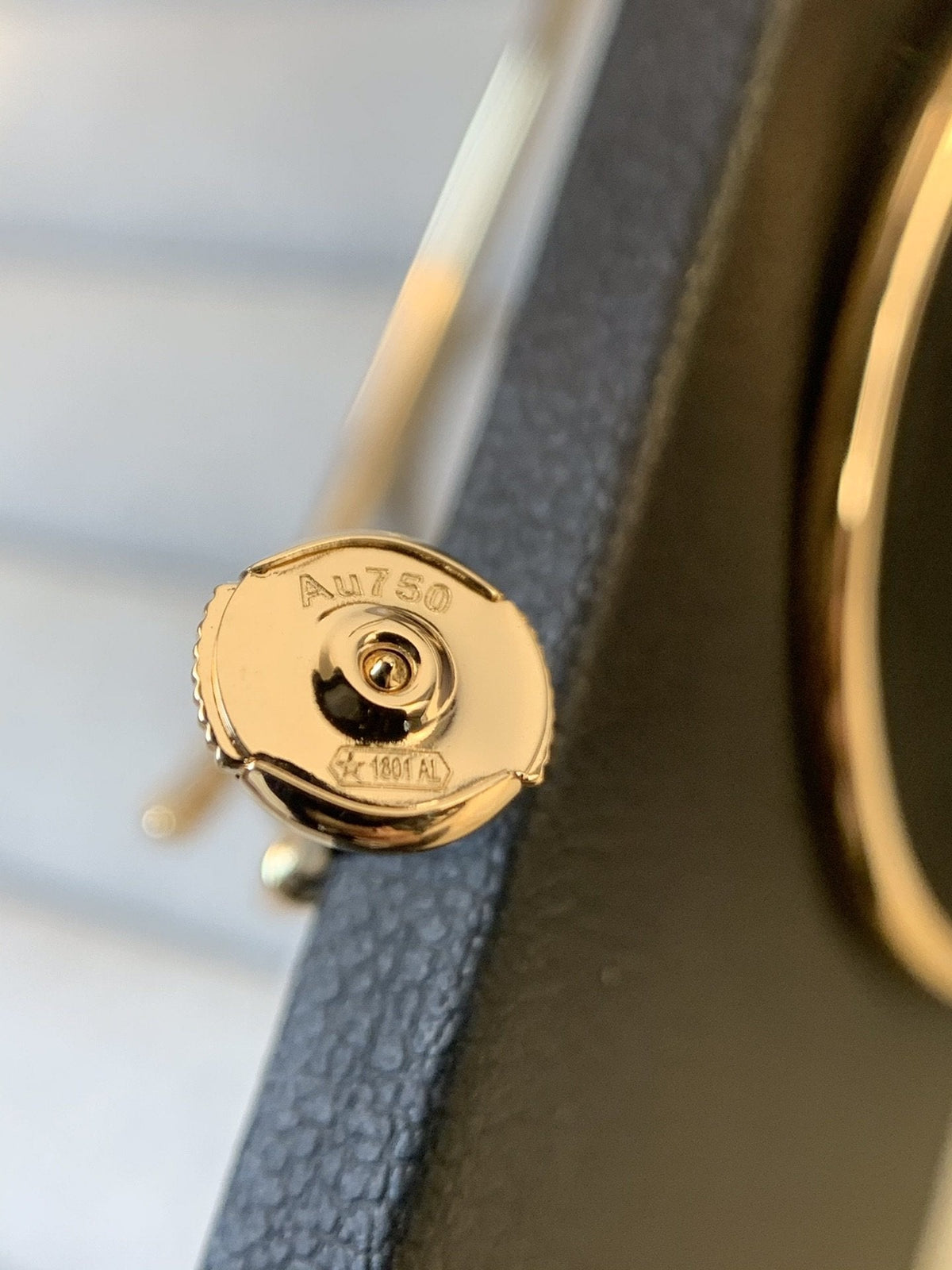 [Elara jewelsry ]JUSTE EARRINGS GOLD DIAMONDS 1.8MM