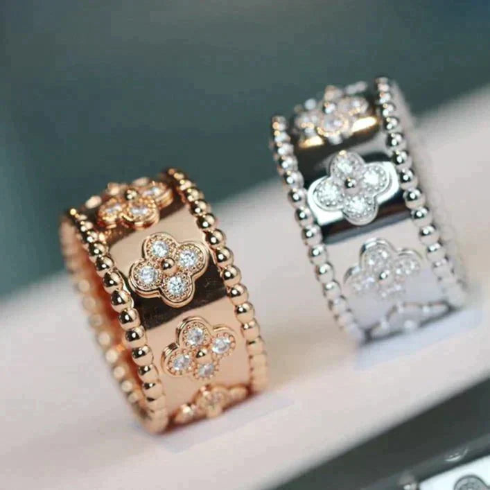 [Elara jewelsry ]CLOVER KALEIDOSCOPE RING 10MM