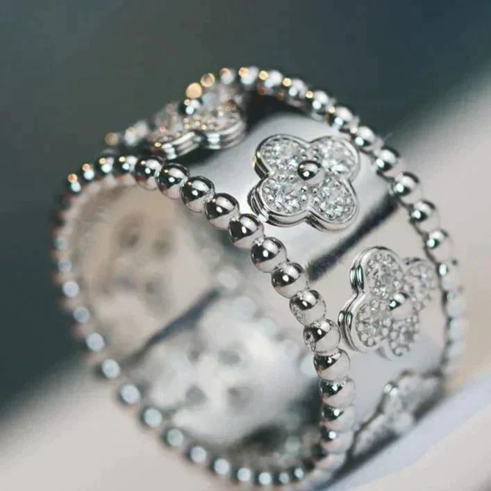 [Elara jewelsry ]CLOVER KALEIDOSCOPE RING 10MM