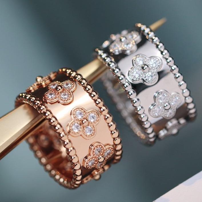 [Elara jewelsry ]CLOVER KALEIDOSCOPE RING 10MM