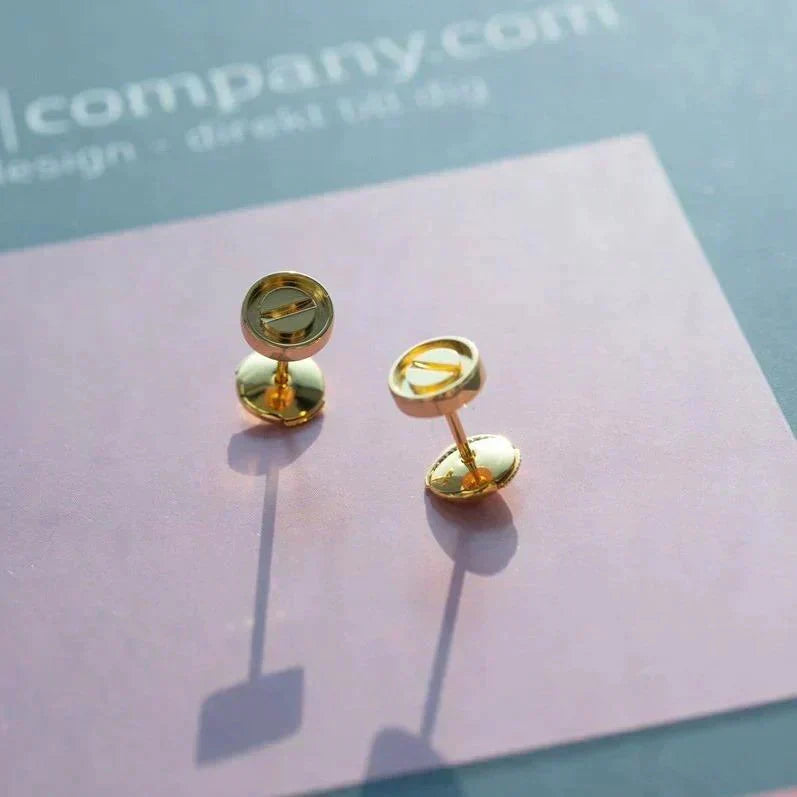 [Elara jewelsry ]LOVE EARRINGS GOLD 10MM