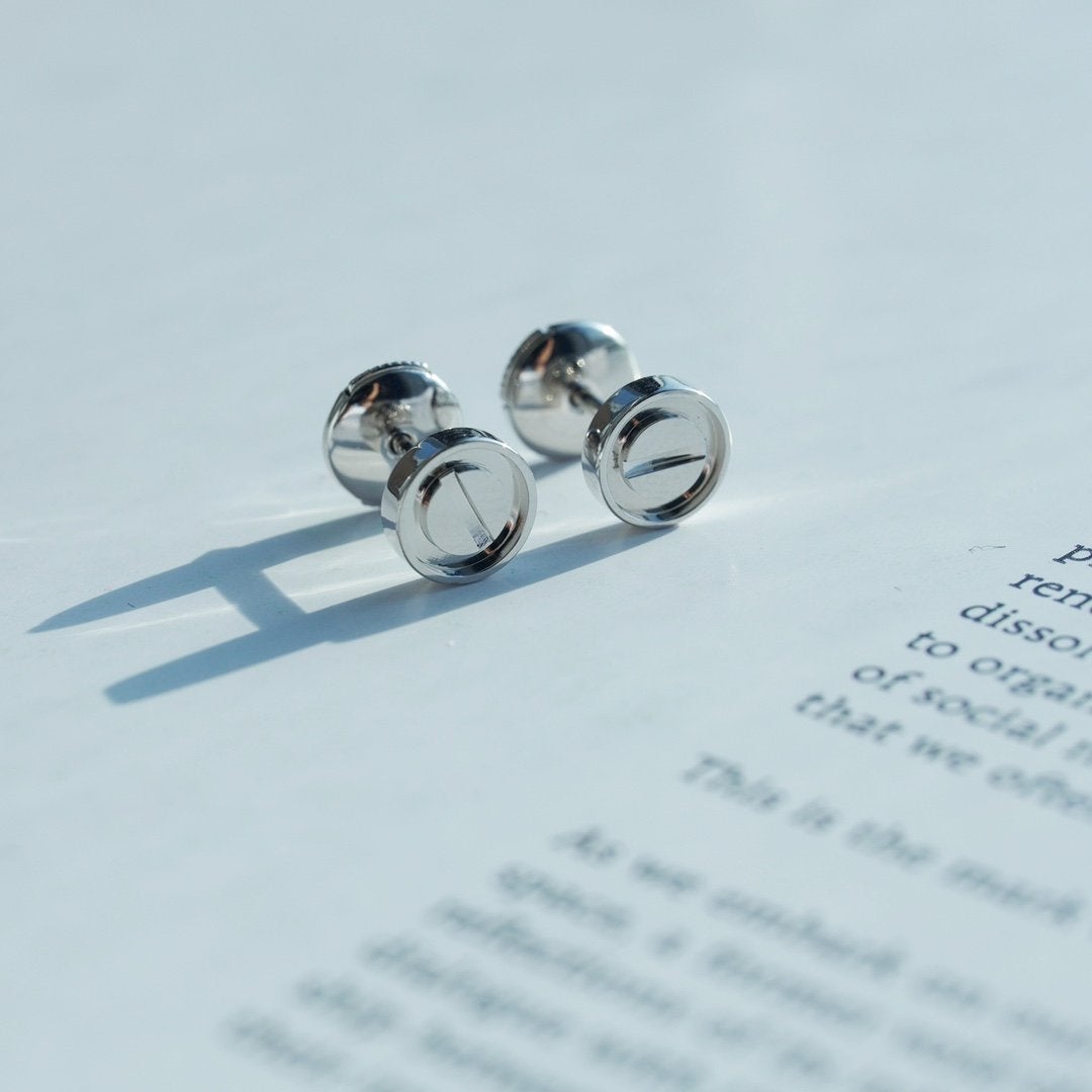 [Elara jewelsry ]LOVE EARRINGS SILVER 10MM