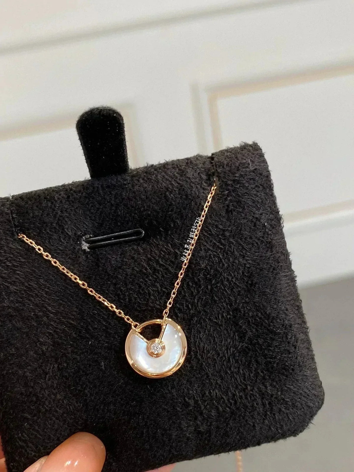 [Elara jewelsry ]AMULETTE ROSE GOLD MOP NECKLACE