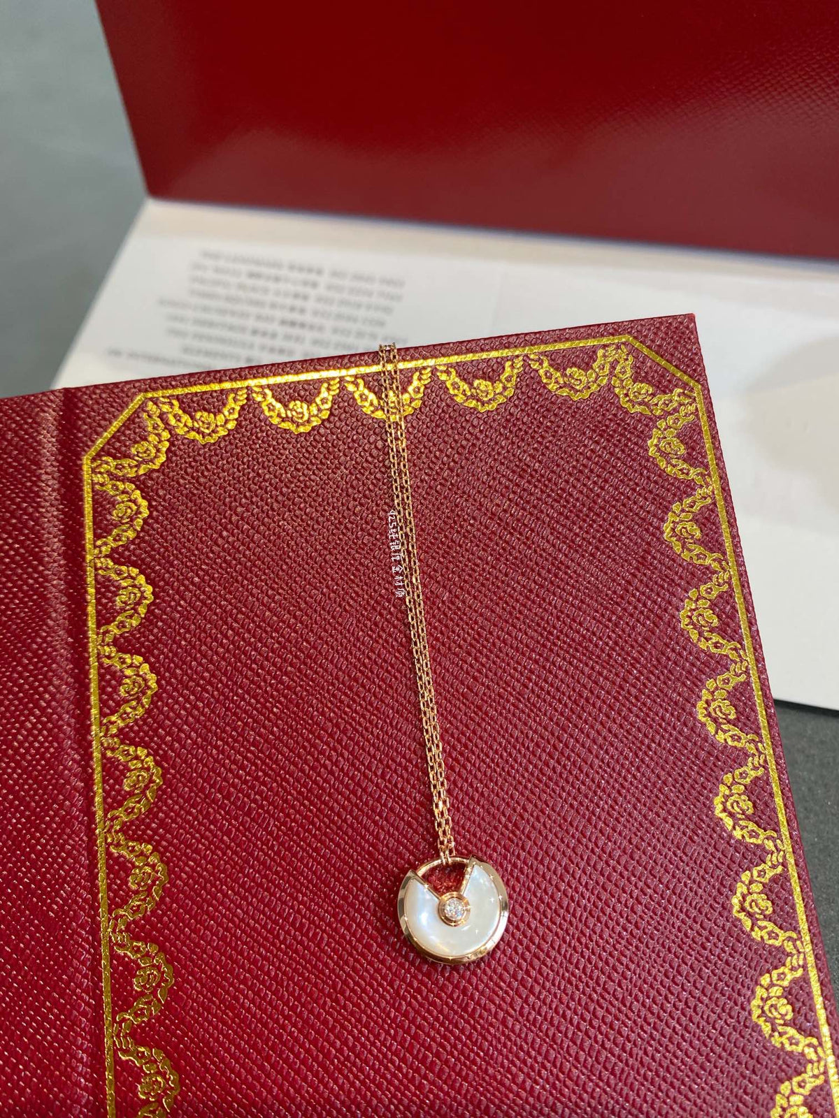 [Elara jewelsry ]AMULETTE ROSE GOLD MOP NECKLACE