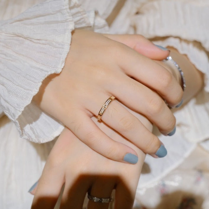 [Elara jewelsry ]LOVE RING 2.65MM DIAMOND