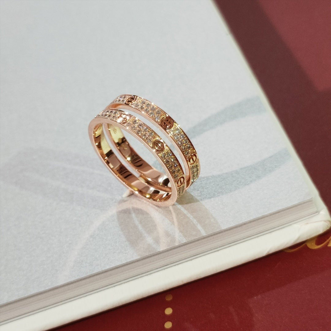 [Elara jewelsry ]LOVE RING 2.65MM DIAMOND