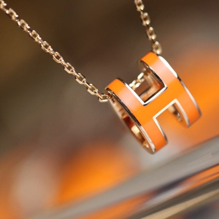 [Elara jewelsry ]POP H PEDANT PINK GOLD