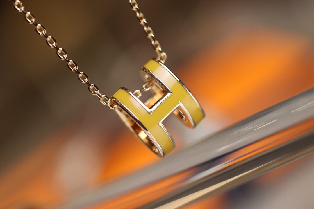 [Elara jewelsry ]POP H PEDANT PINK GOLD