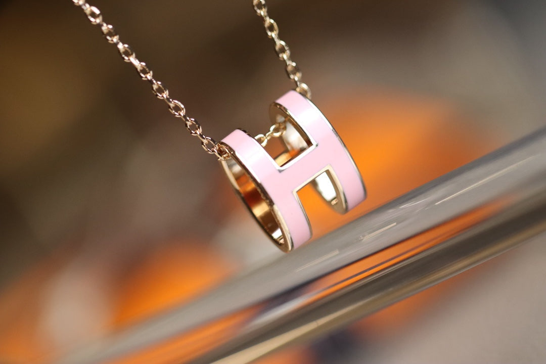 [Elara jewelsry ]POP H PEDANT PINK GOLD