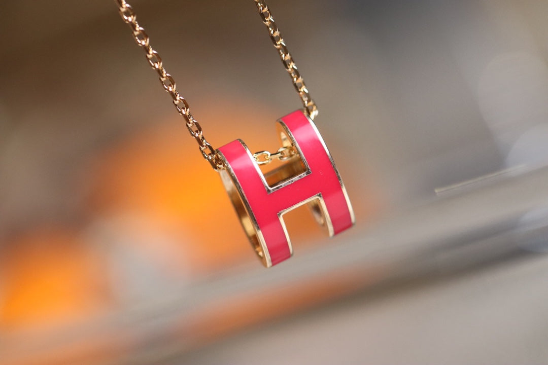 [Elara jewelsry ]POP H PEDANT PINK GOLD