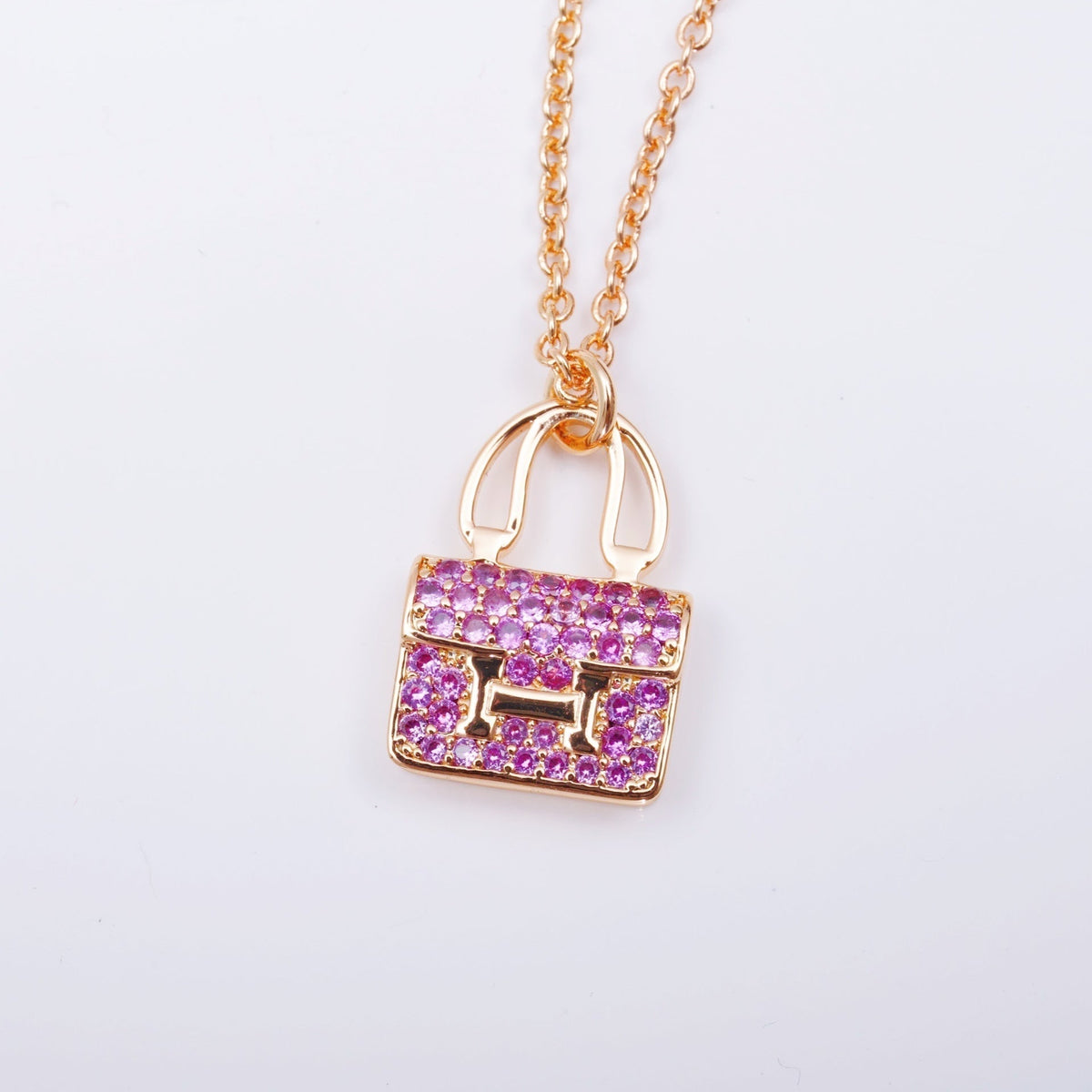 [Elara jewelsry ]CONSTANCE PEDANT PURPLE DIAMOND NECKLACE